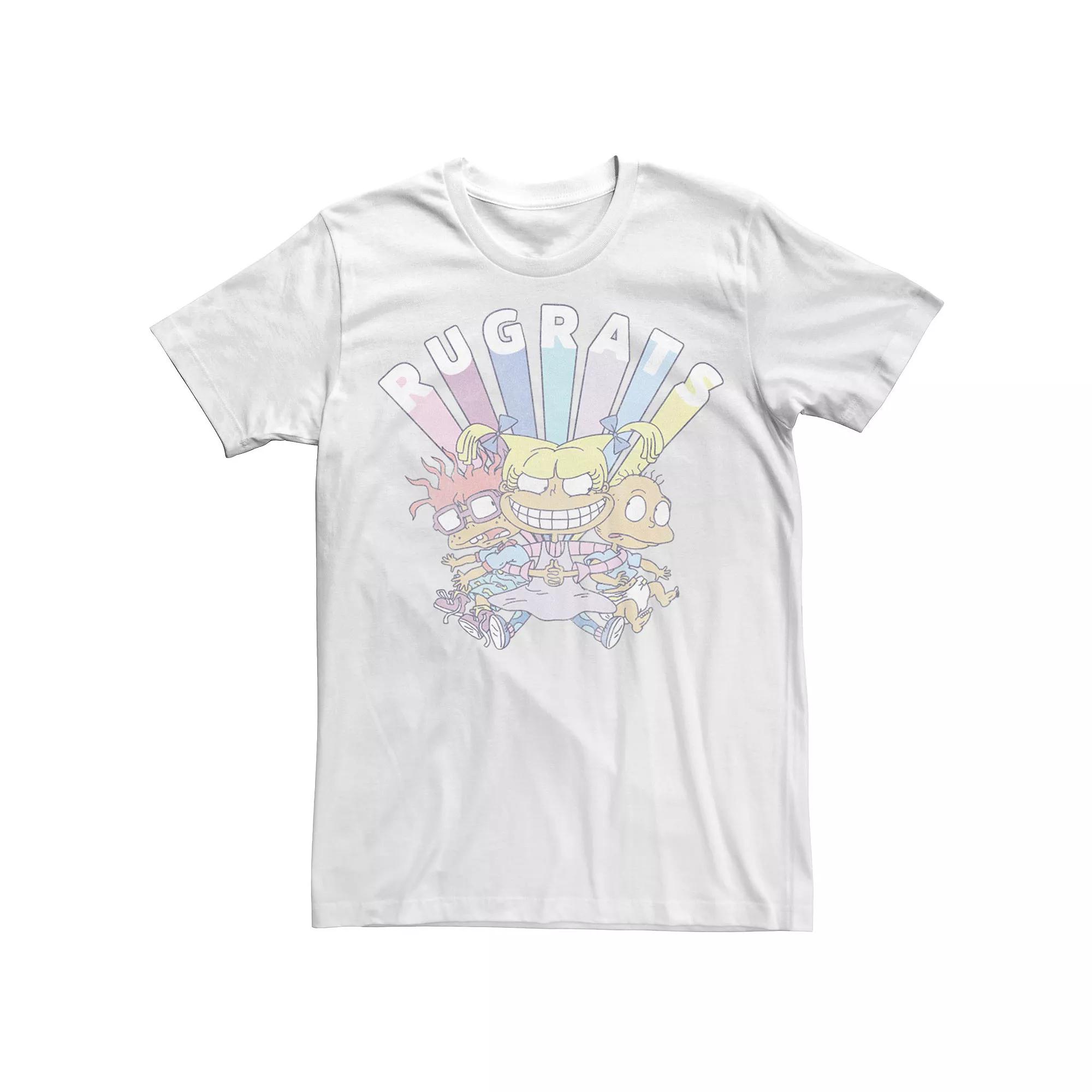 Men's RugRats Group Shot Faded Logo Tee, Boy's,  Product Image