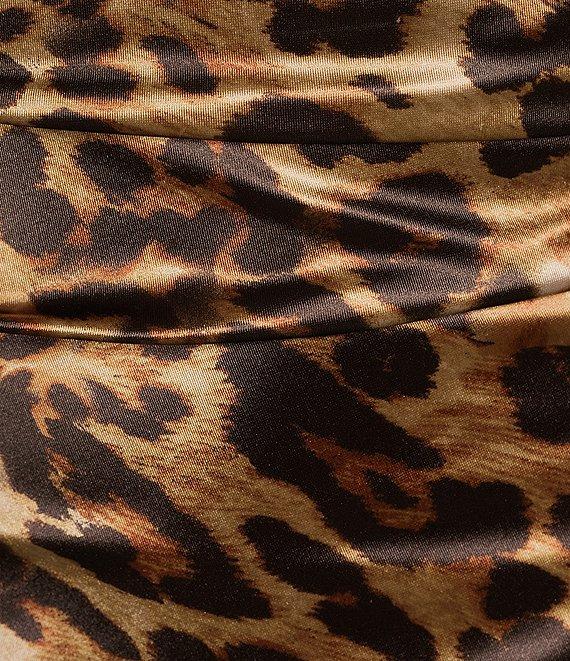 Honey and Rosie Spaghetti Strap Surplus Animal Printed Dress Product Image