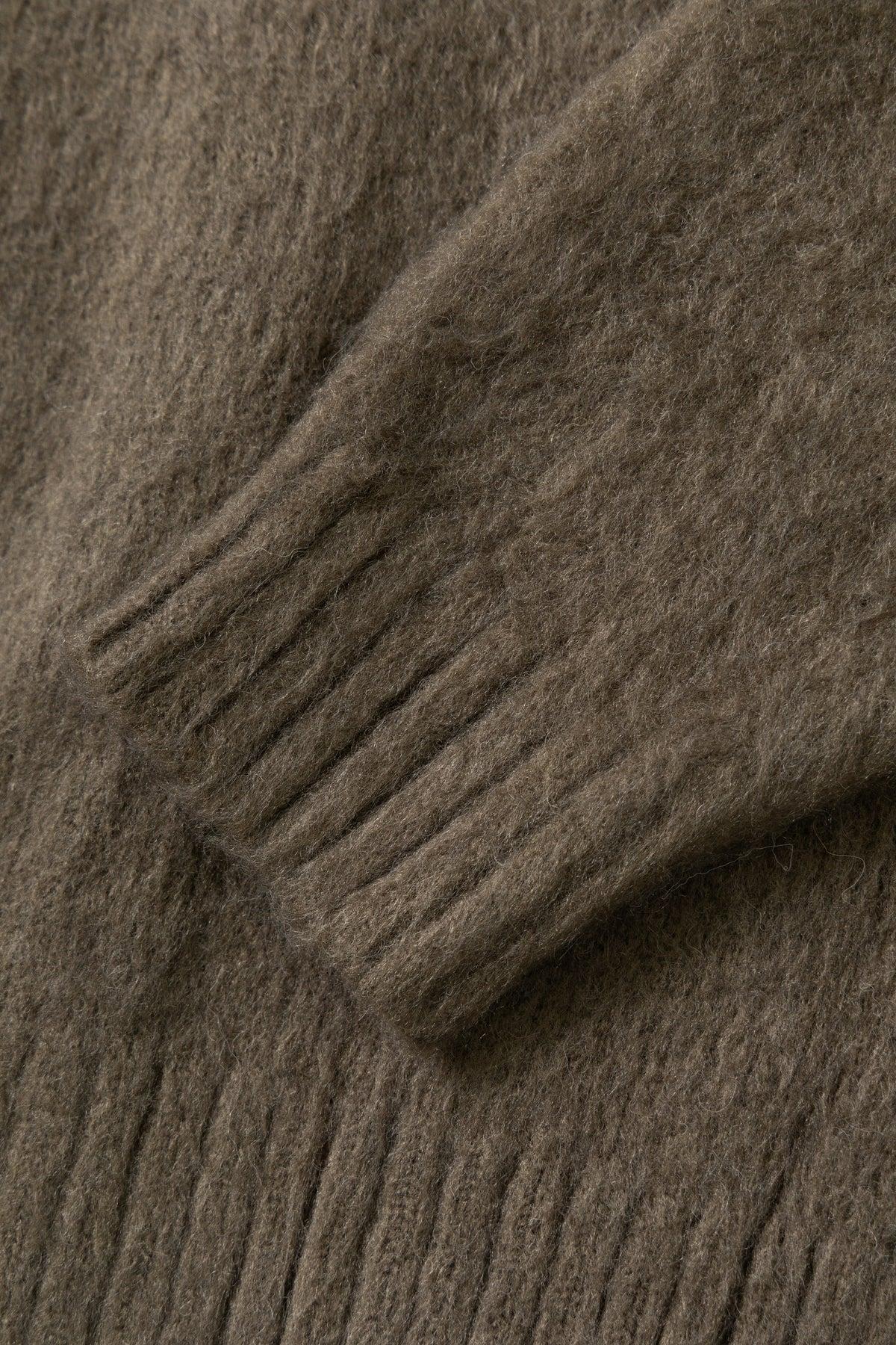 Blacksmith - Stand Collar Cardigan - Olive Product Image