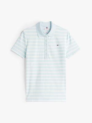 Slim Fit Stripe Stretch-Cotton Polo Product Image