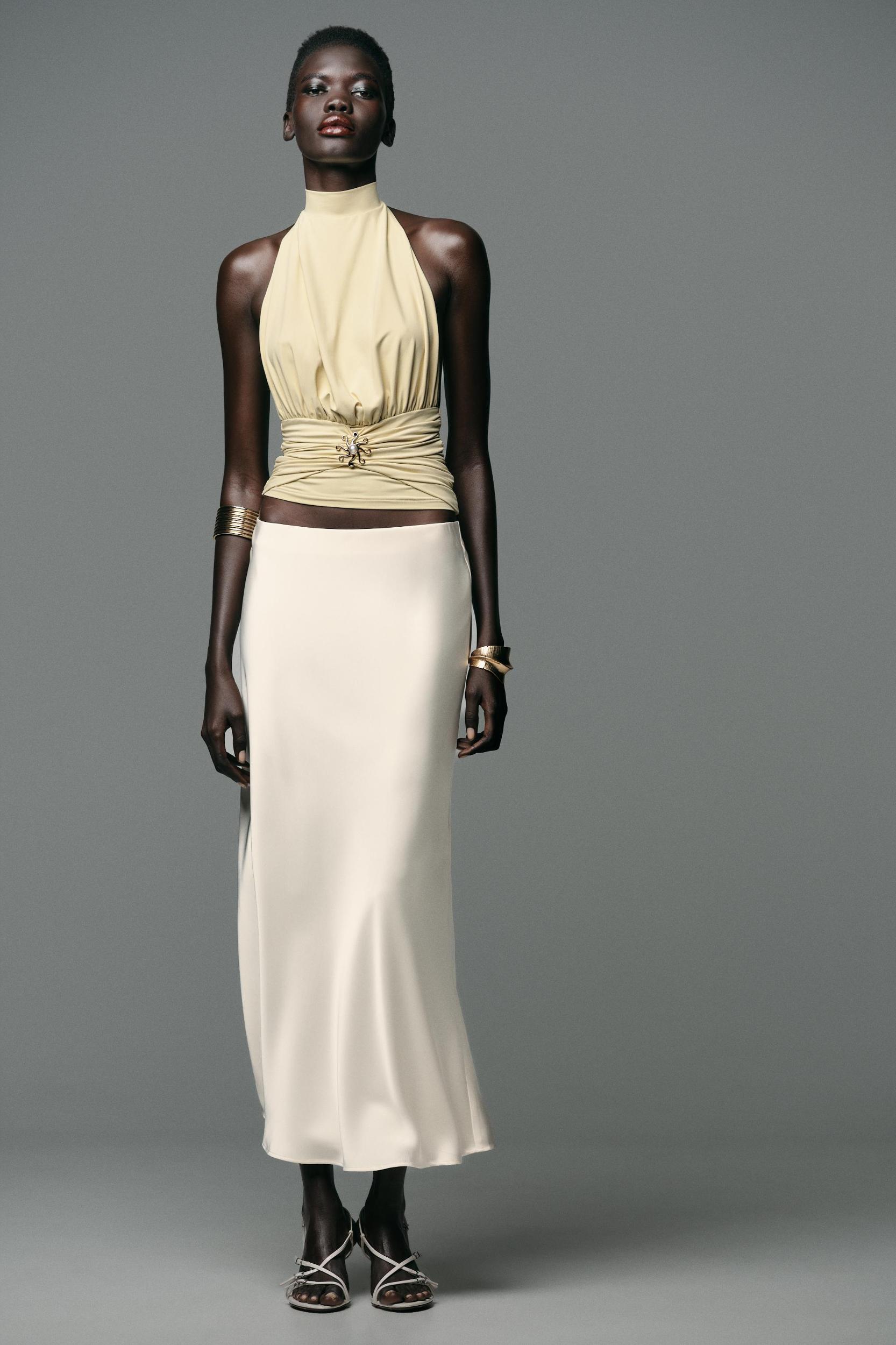 RUCHED POLYAMIDE SUN TOP Product Image