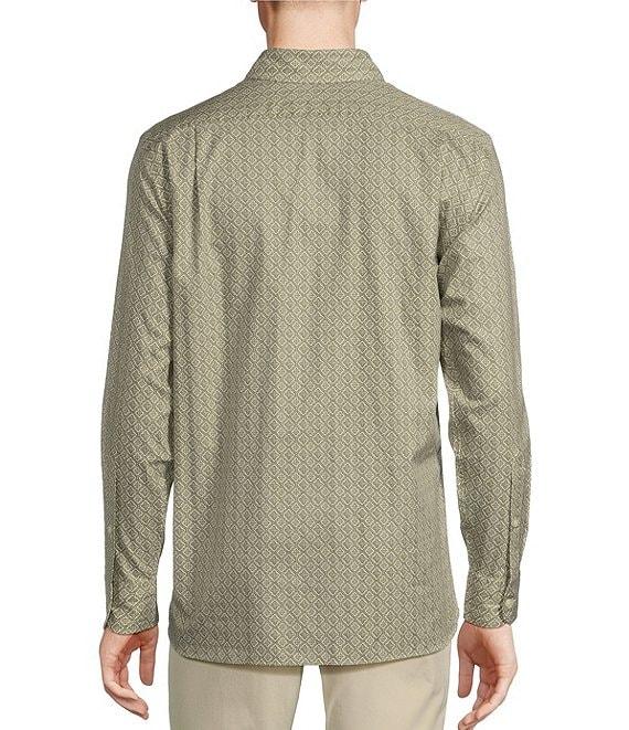 Cremieux Blue Label Twill Tile Print Long Sleeve Woven Shirt Product Image