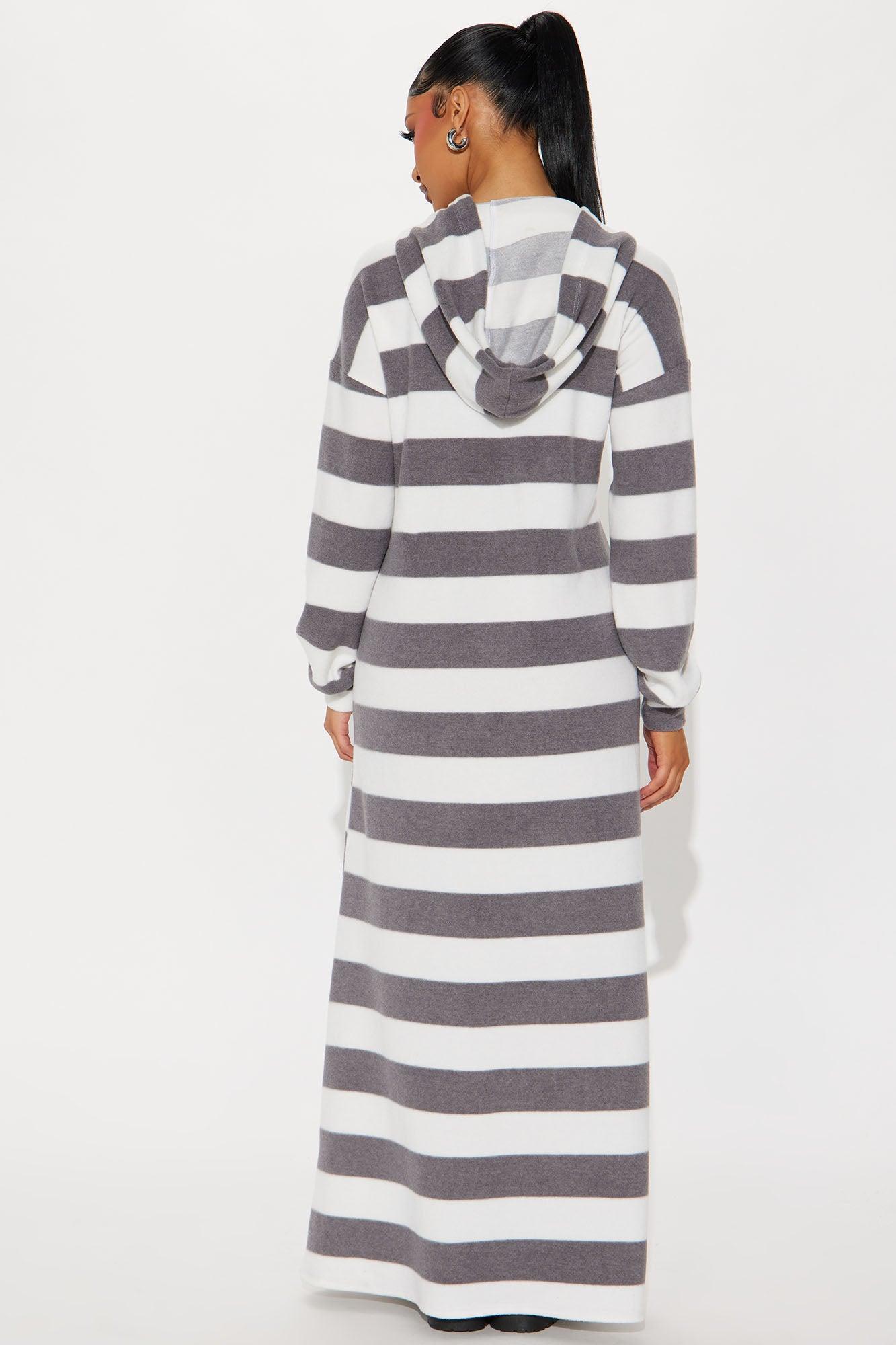 Sabrina Striped Maxi Dress - Heather Grey Female Product Image