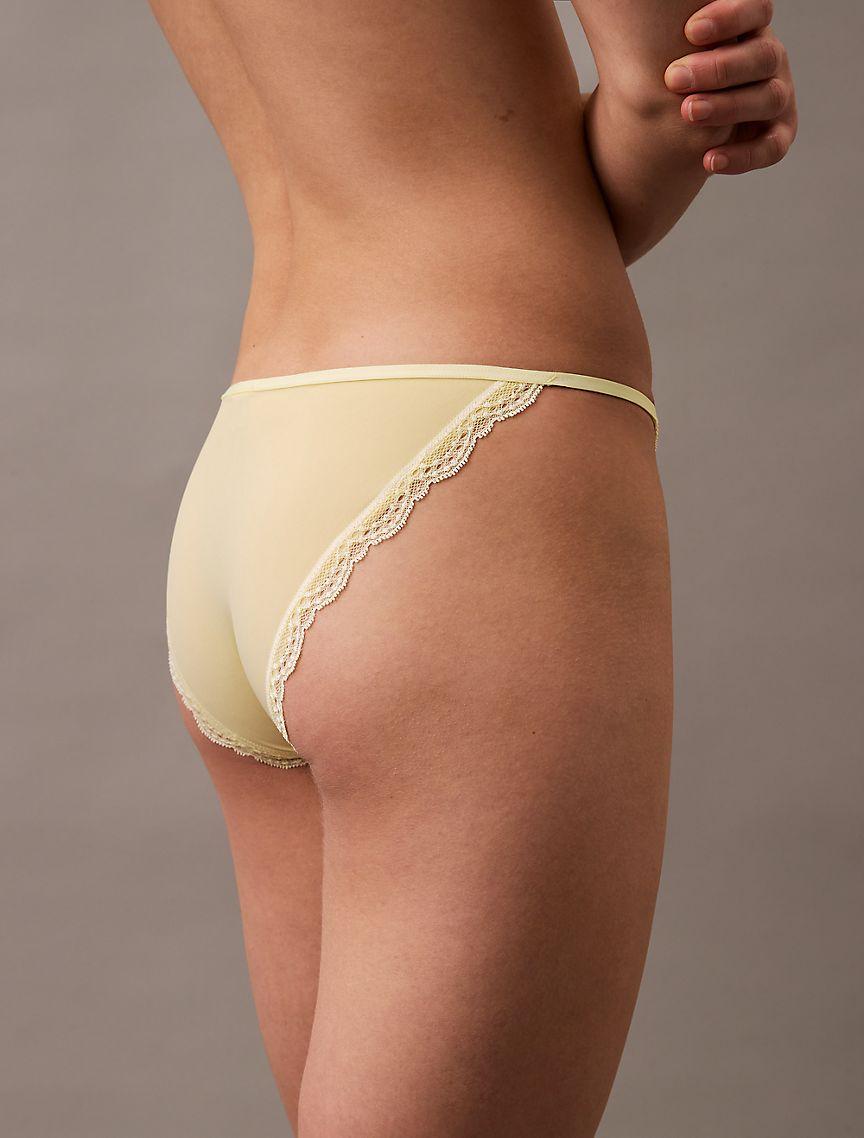 Microfiber Stretch with Lace String Bikini Product Image