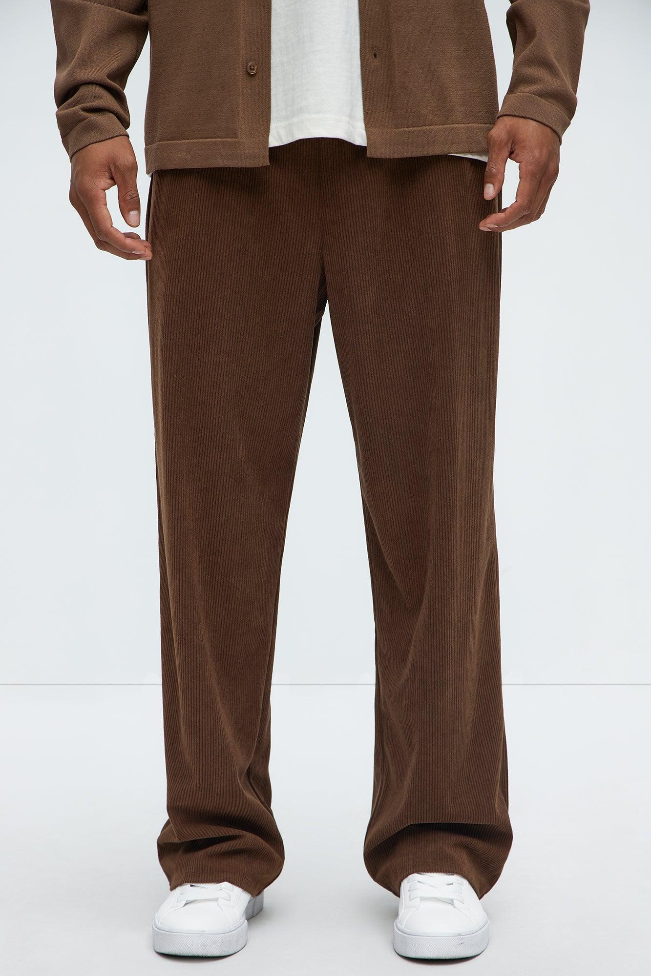 Beau Baggy Corduroy Pants - Brown Product Image