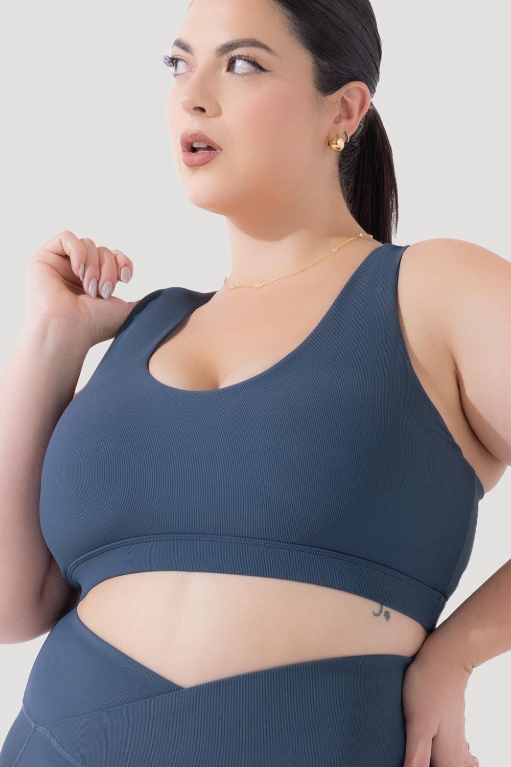 Deep Darling Bra (Ribbed) - Deep Navy Product Image