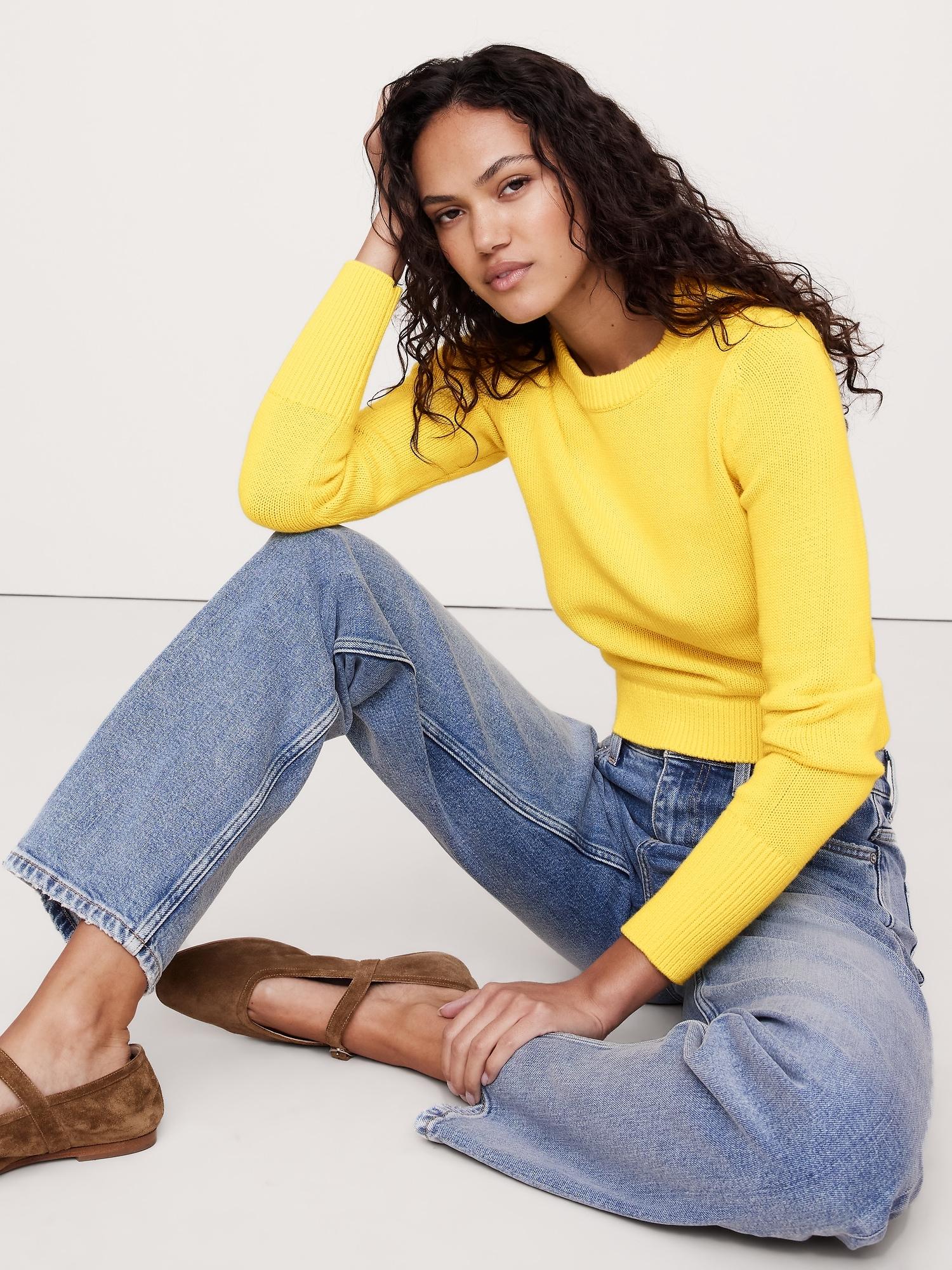 Cotton-Silk Crew-Neck Sweater Product Image