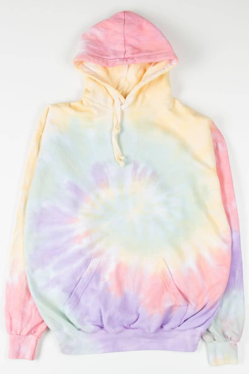 Zen Rainbow Tie Dye Hoodie Product Image