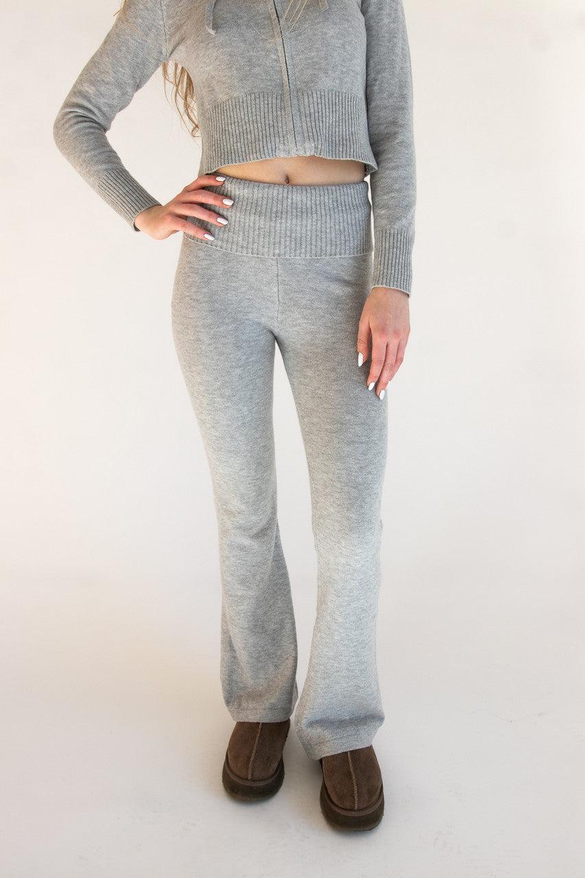 Soft Knit Flare Pants Product Image