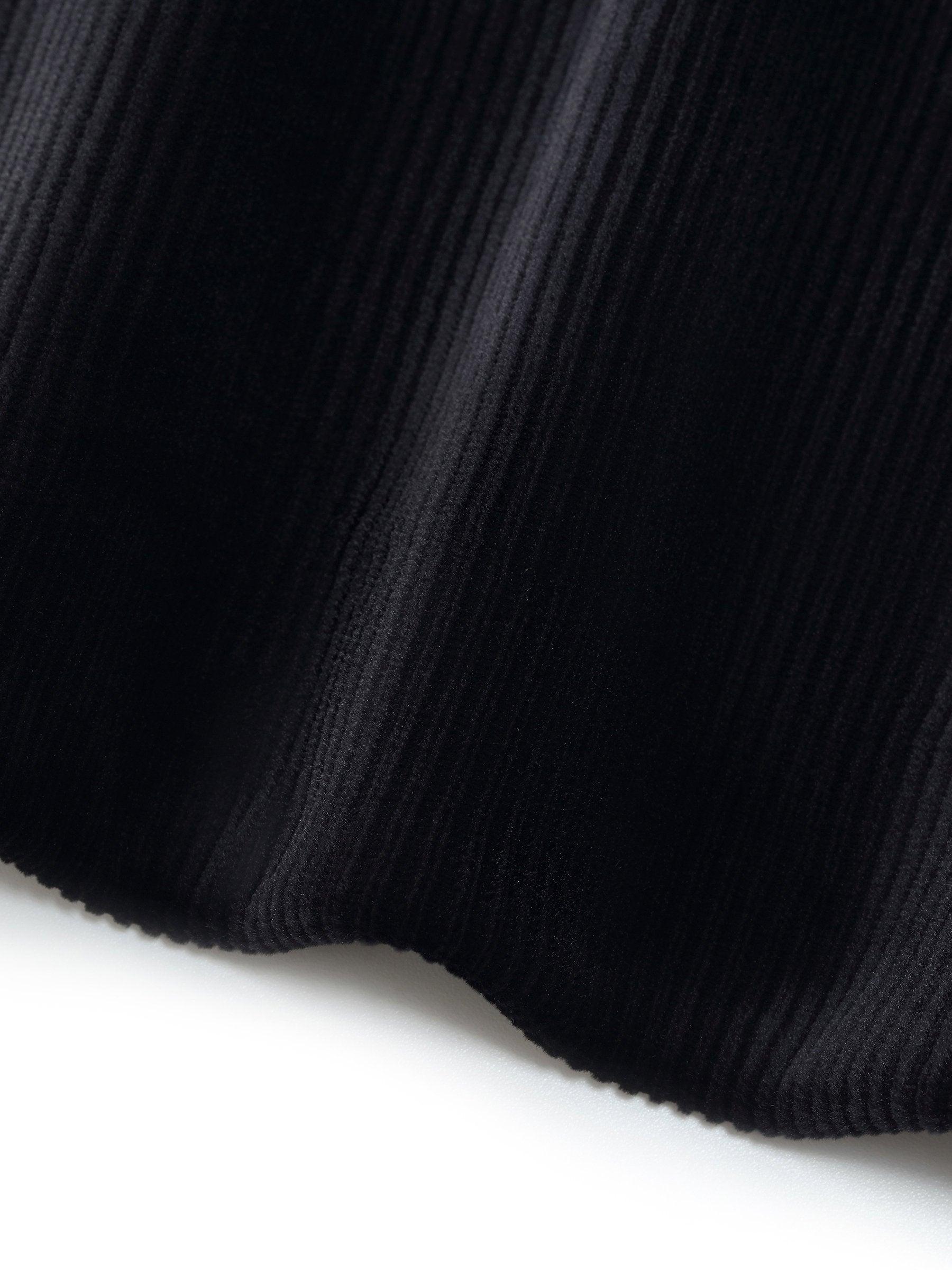 Velvet Ribbed Knit Women Column Skirt Product Image