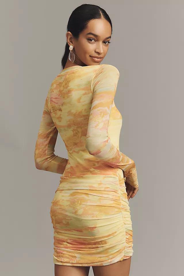 AFRM Long-Sleeve Mesh Mini Dress Product Image