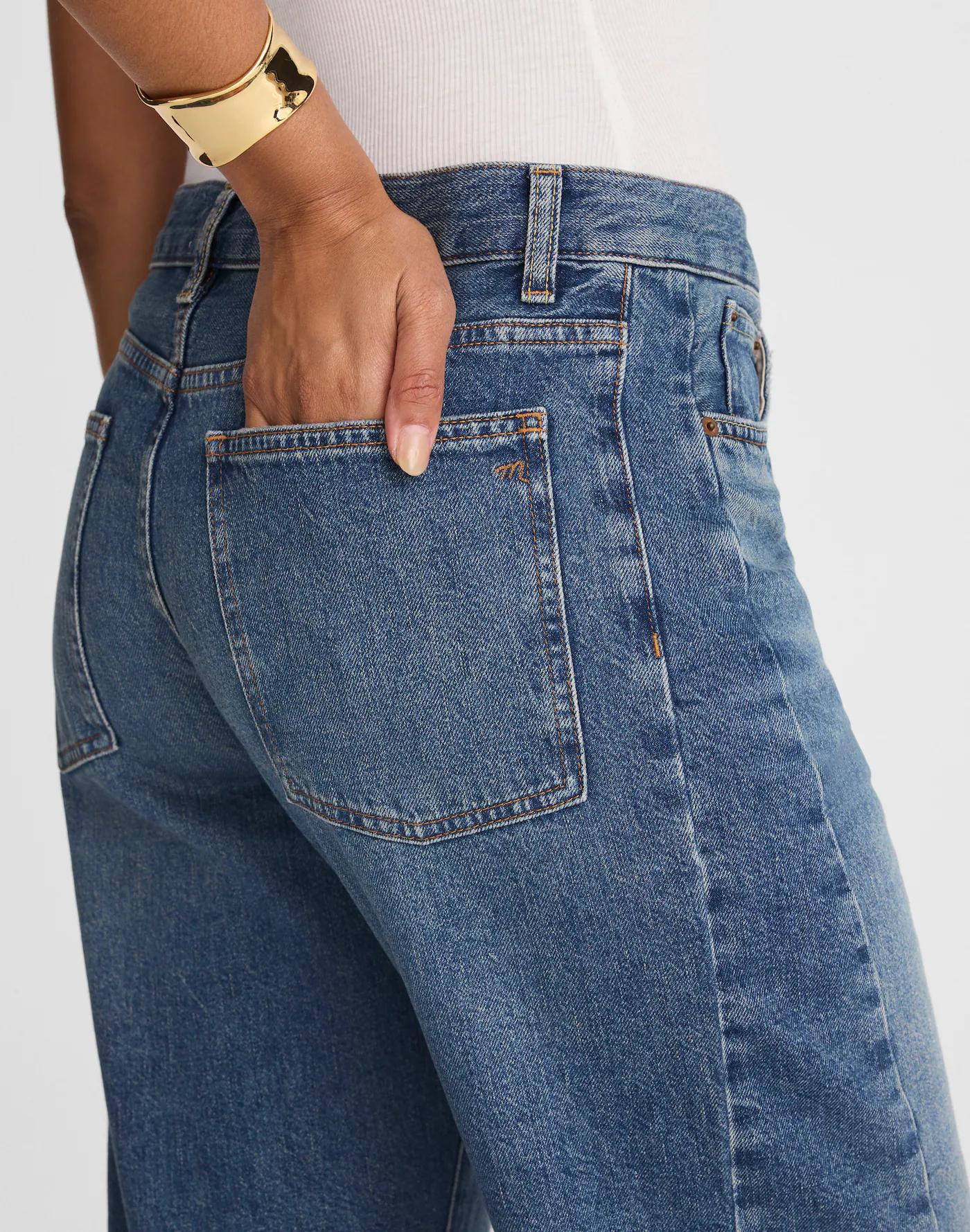The Curvy Pieced Barrel-Leg Jean Product Image