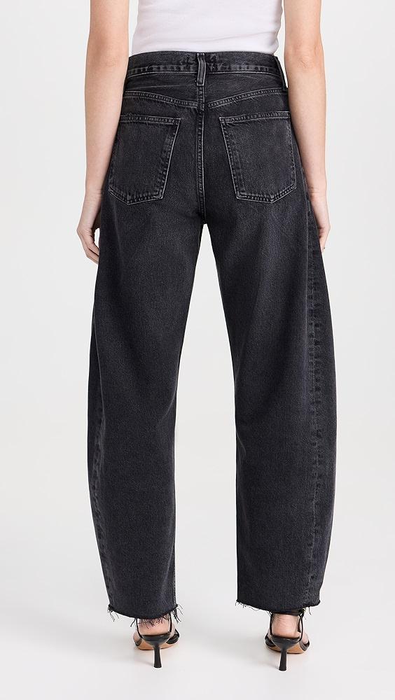 AGOLDE Luna Pieced Jeans: High Rise Curved Taper | Shopbop Product Image