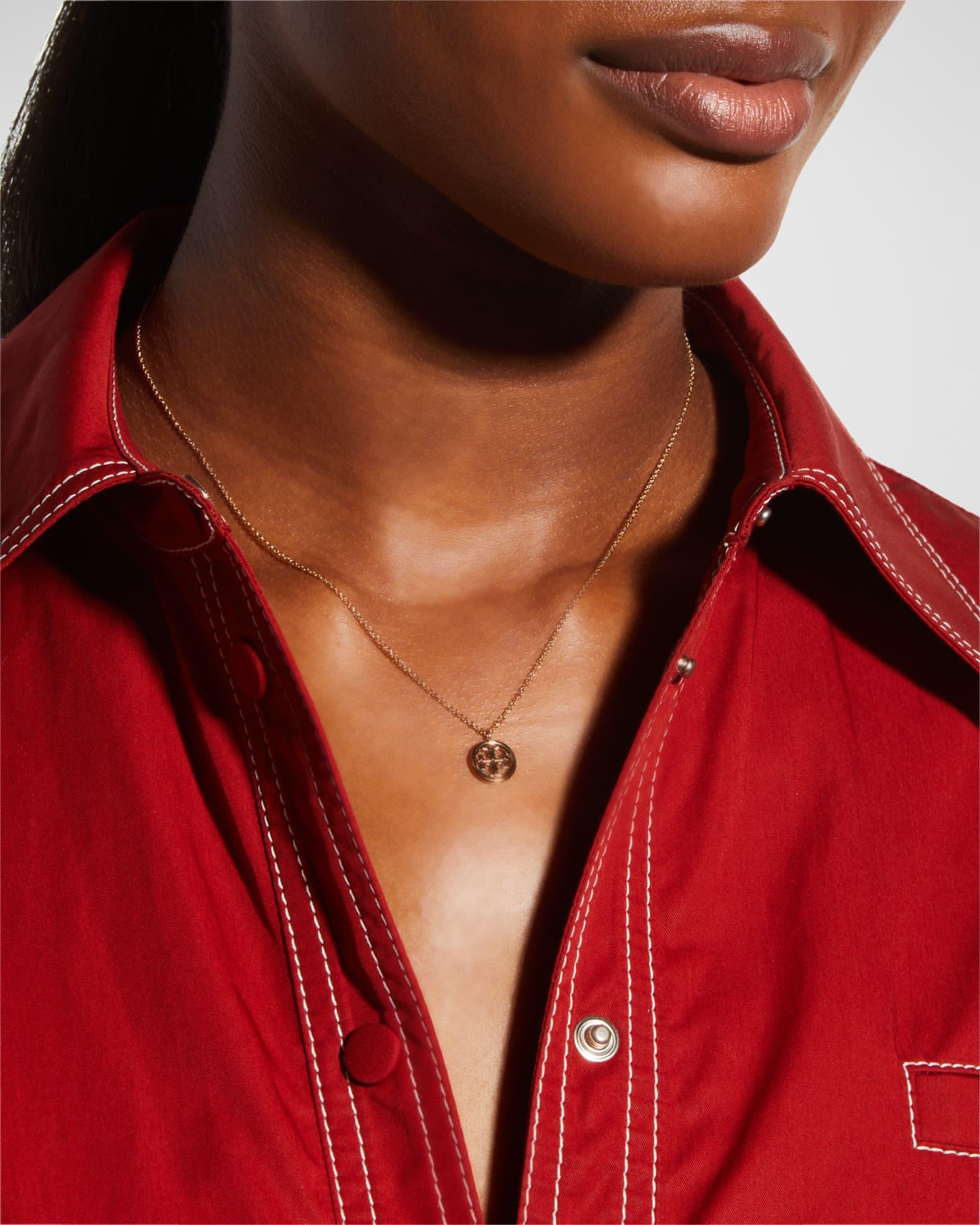 Womens Miller 18KPlated Logo Pendant Necklace Product Image