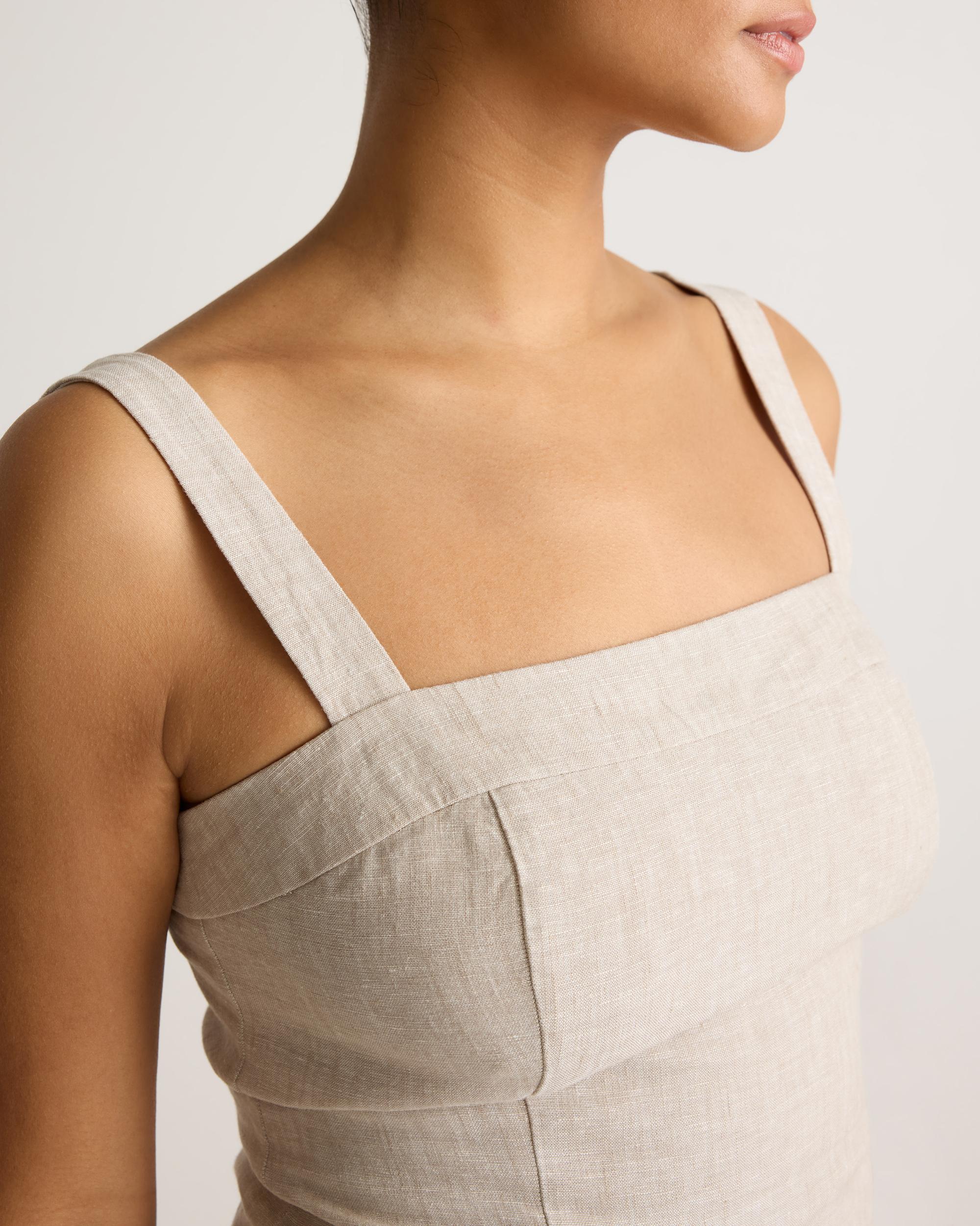 Quince | Women's 100% European Linen Fitted Tank Top Size XS Product Image