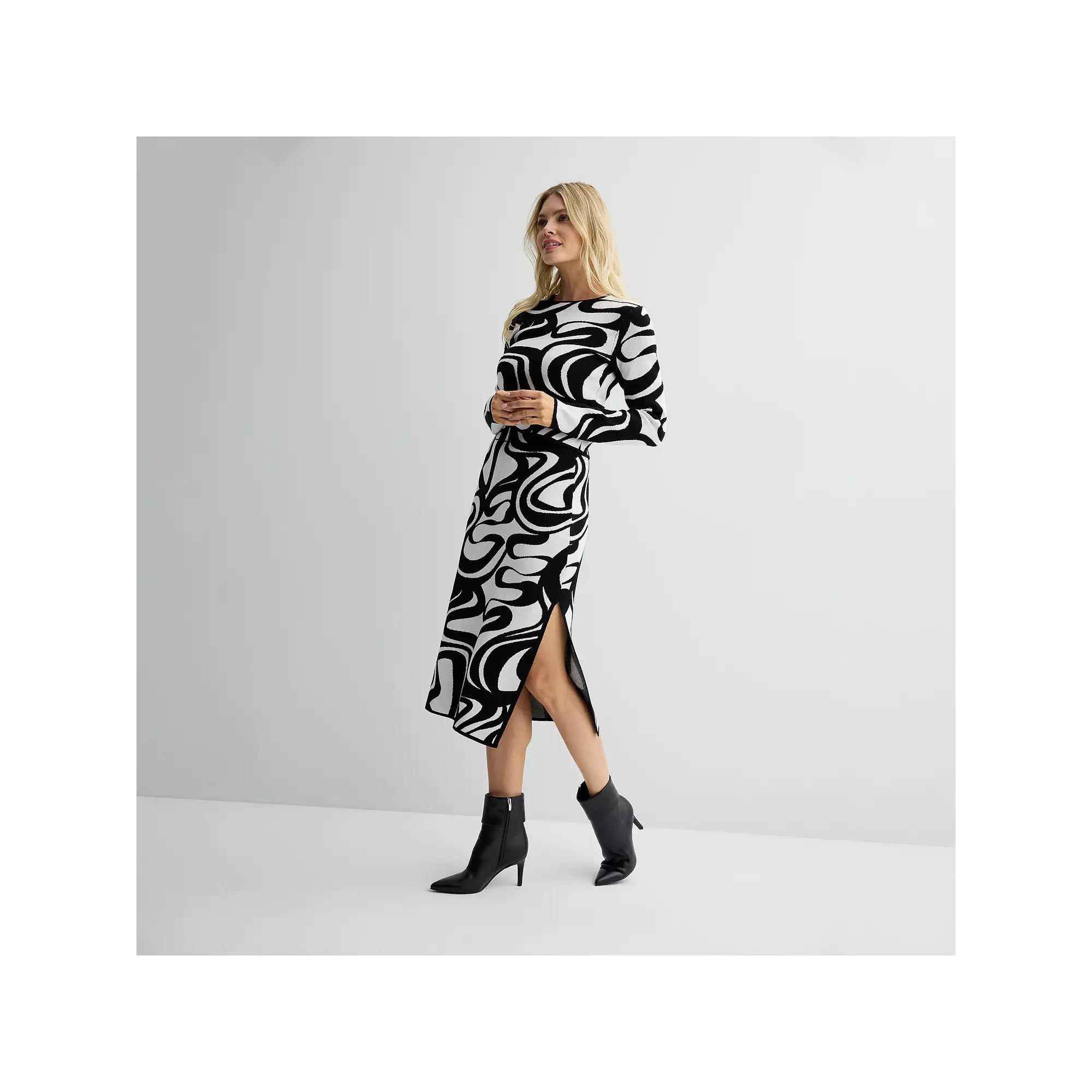 Womens INTEMPO Intarsia Midi Skirt Product Image