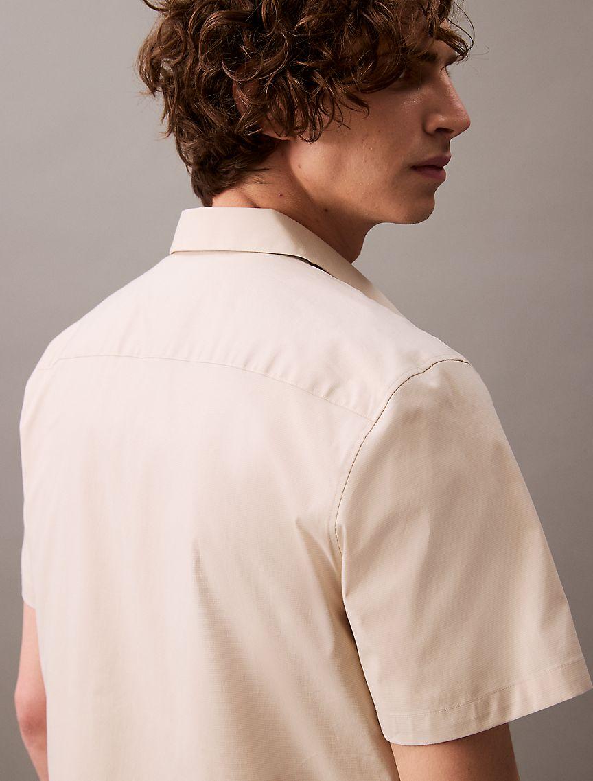 Cotton Stretch Slim Button-Down Shirt Product Image