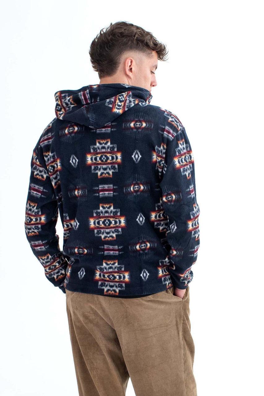 Blue Polar Fleece Hoodie Product Image