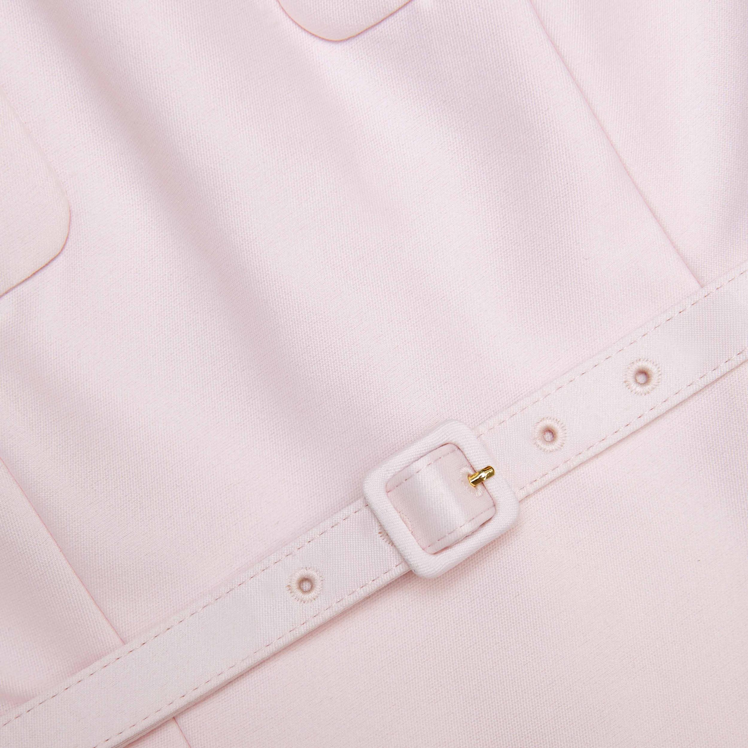 Pink Taffeta Midi Dress Product Image