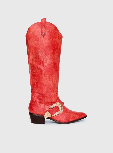 Rhode Cowboy Boots Red Product Image