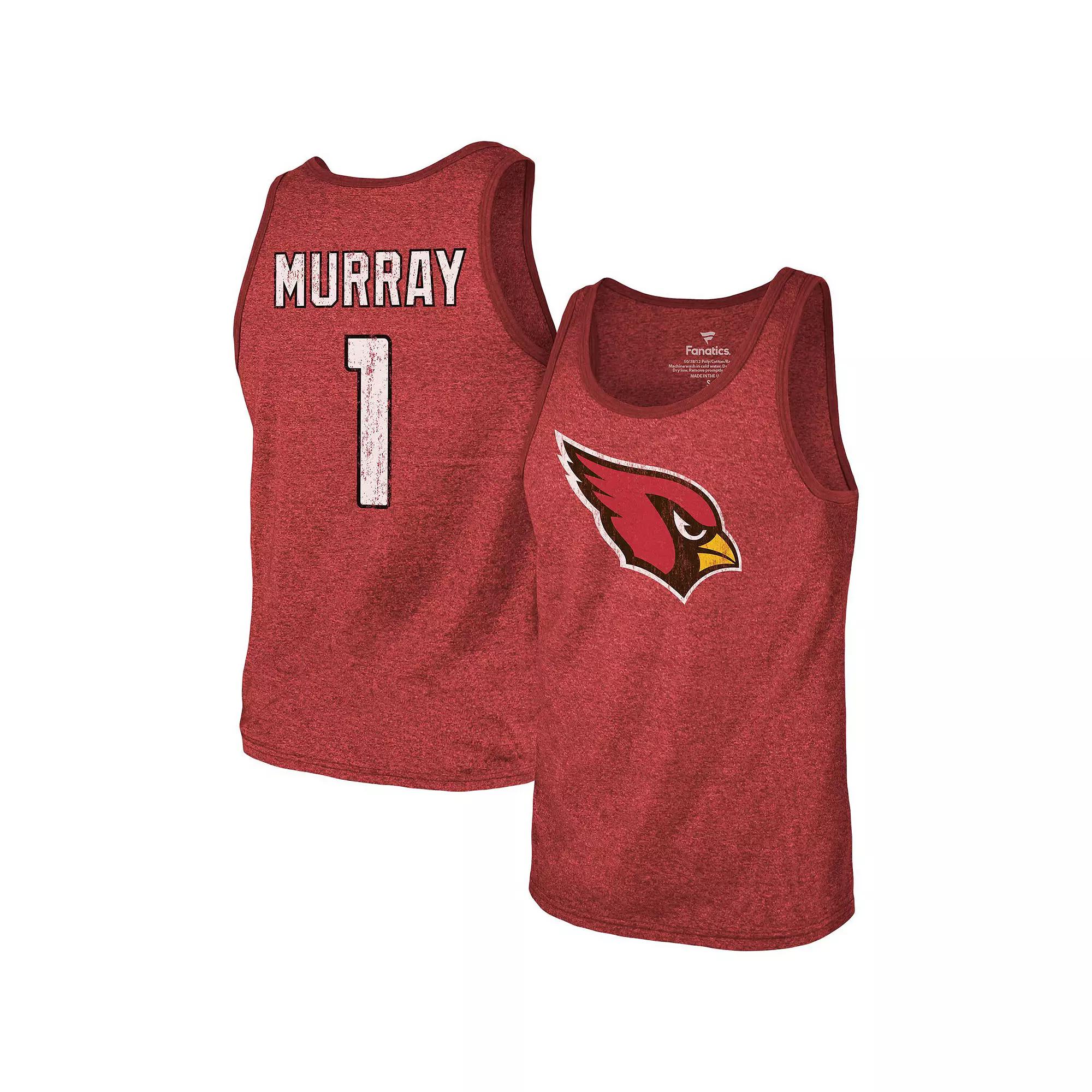 Mens Fanatics Branded Kyler Murray Cardinal Arizona Cardinals Name & Number Tri-Blend Tank Top Product Image