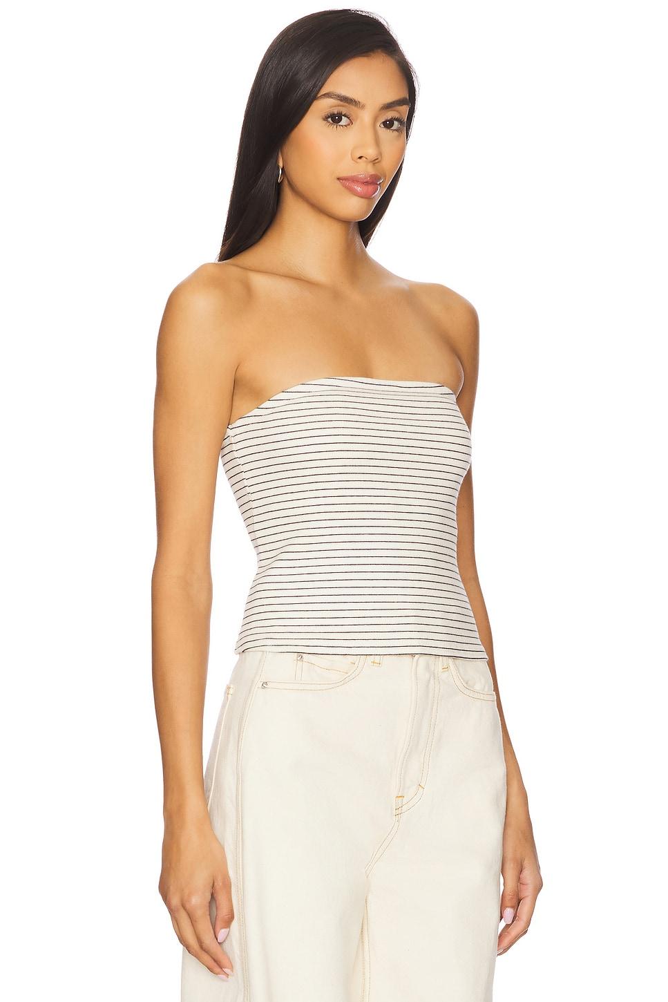 Striped Tube Top perfectwhitetee Product Image