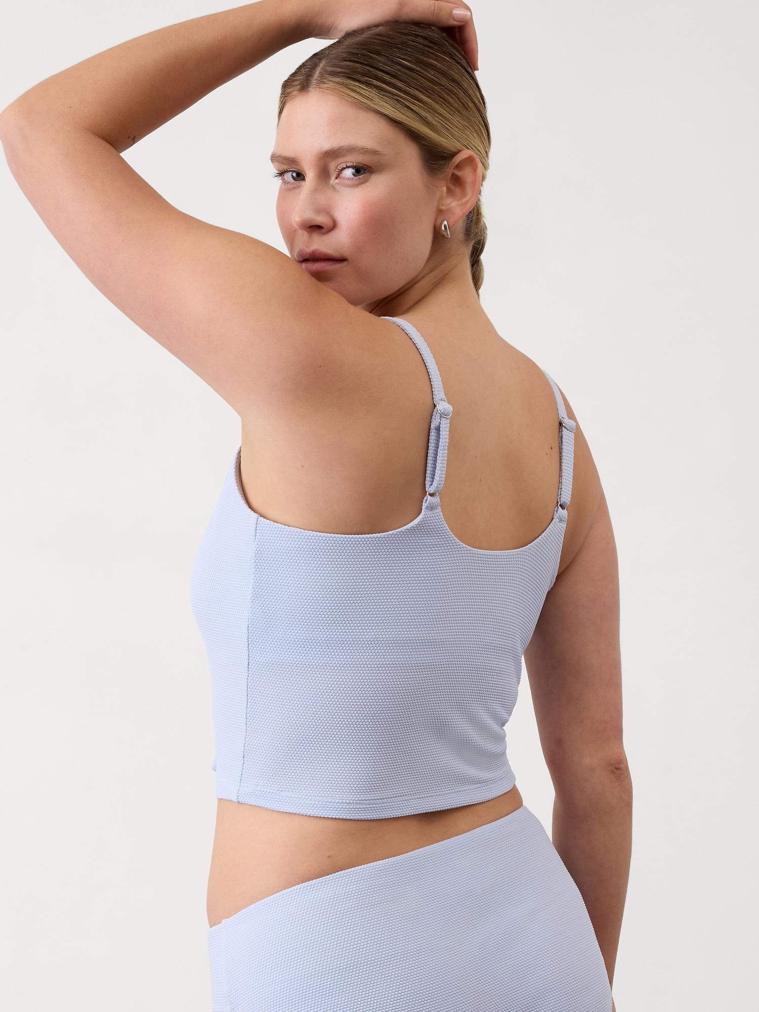 Scoop Crop Pique Tankini D-DD Product Image