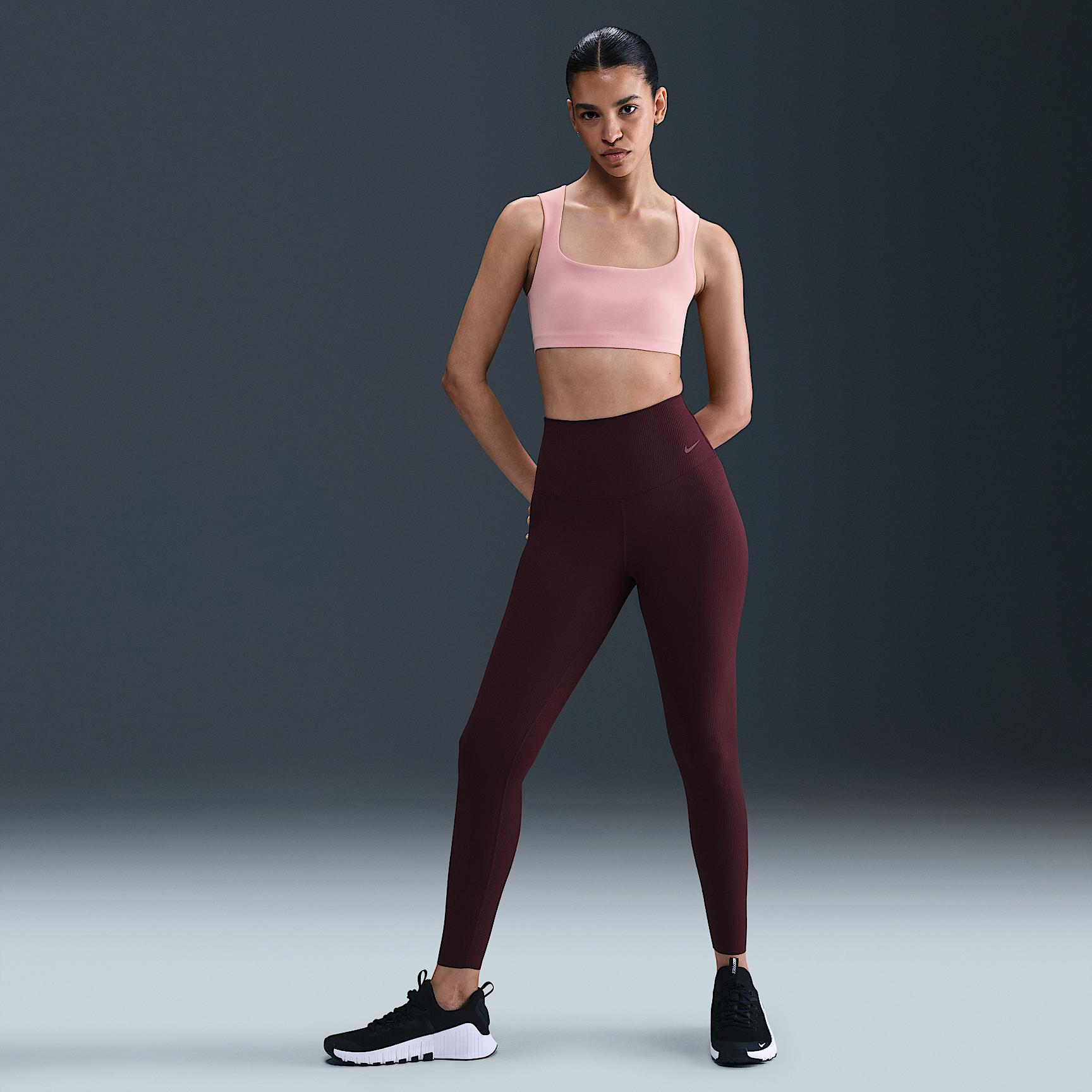 Nike Zenvy Rib Women's Gentle-Support High-Waisted 7/8 Leggings Product Image