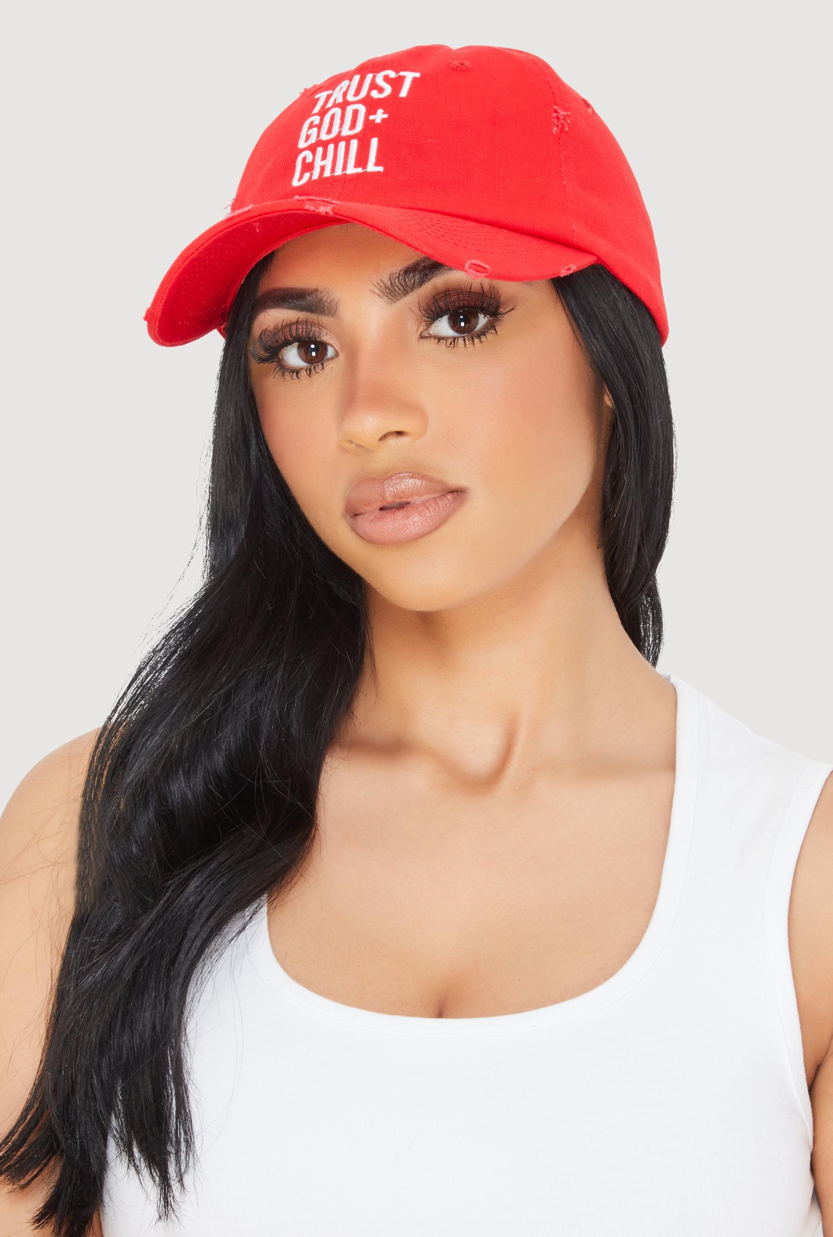 Trust God and Chill Baseball Cap Female Product Image