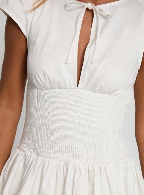 Ladybug Mini Dress White Product Image