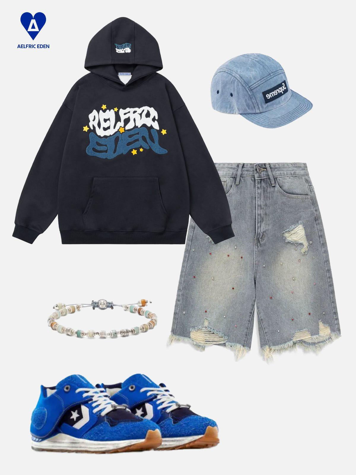 Aelfric Eden Towel Embroidery Hoodie Product Image