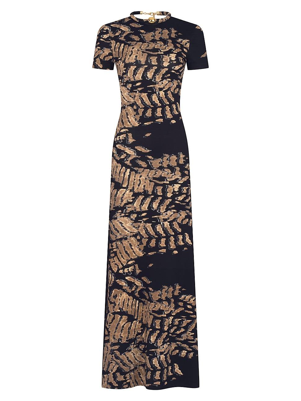 Womens Yara Abstract Short-Sleeve Maxi-Dress Product Image