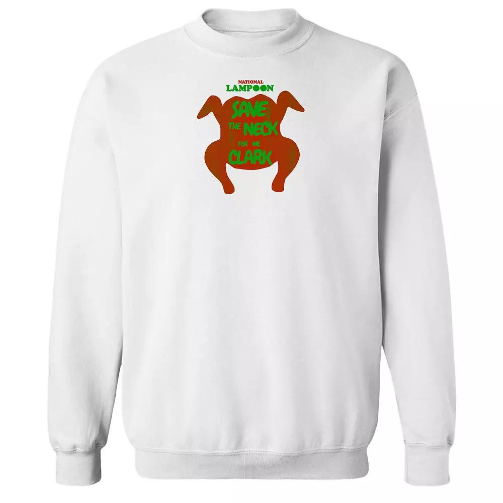 Men's Save the Neck For Me Clark National Lampoon's Christmas Vacation Graphic Fleece Crew Sweatshirt, Adult Unisex,  Product Image