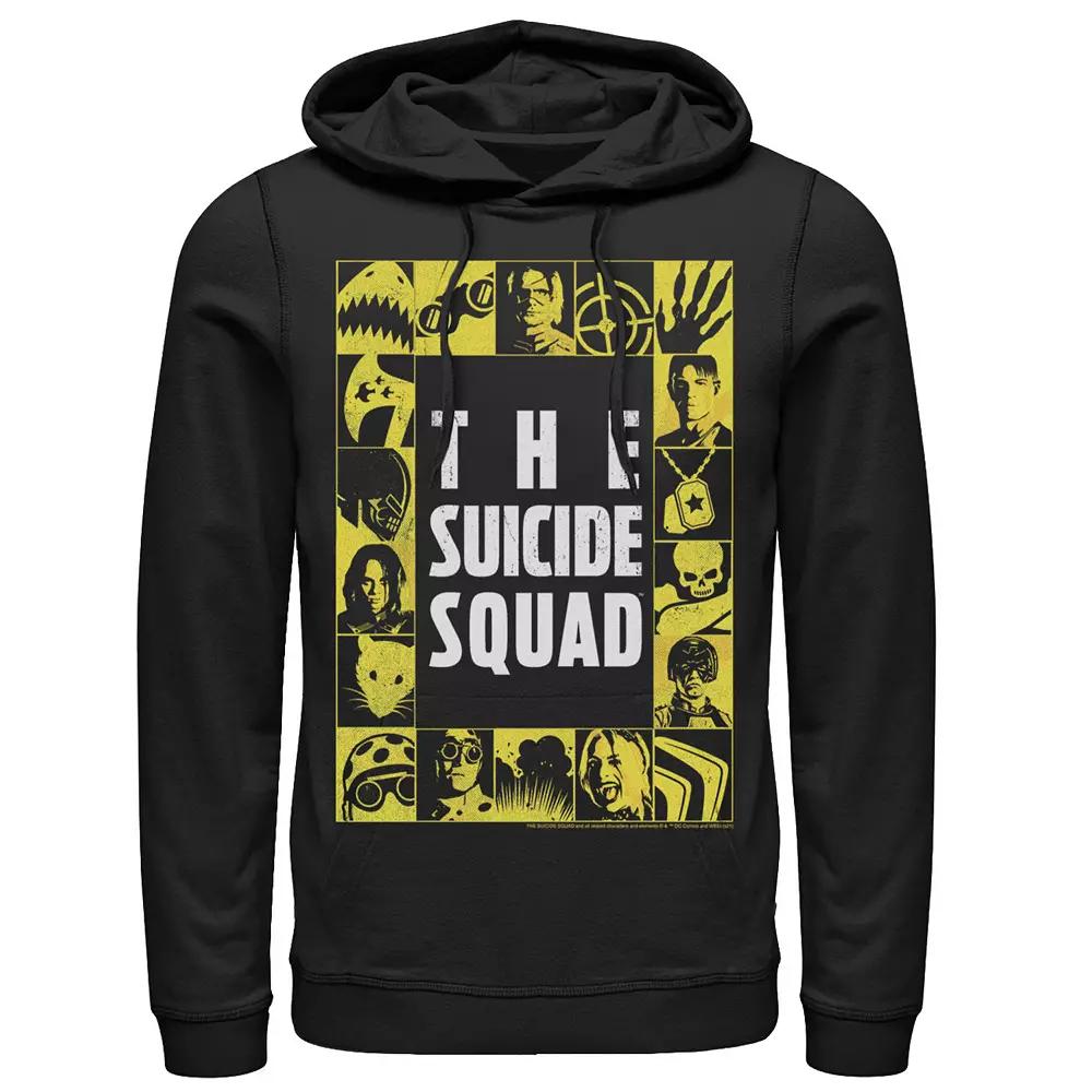 Men's The Suicide Squad Yellow Squares Logo Hoodie, Boy's,  Product Image