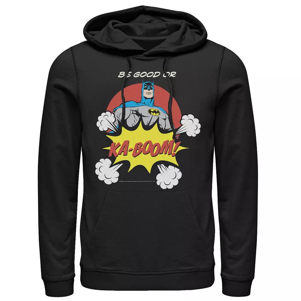 Men's DC Comics Batman Ka-Boom Pop Art Text Poster Hoodie,  Product Image