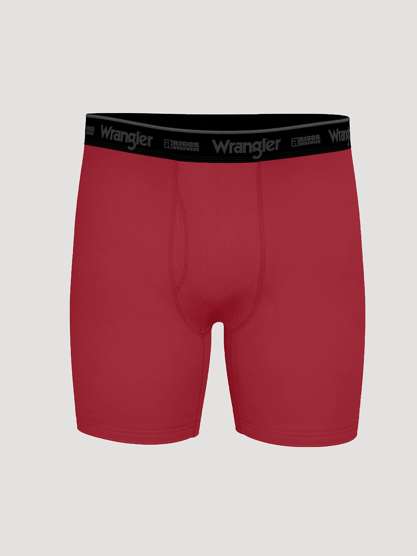 Men's RIGGS Cooling Boxer Brief (3-Pack) in Black/Charcoal/Red Product Image