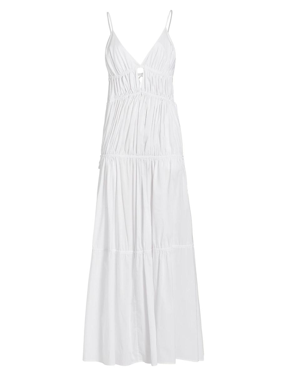 Womens April Tiered Gathered Maxi Dress Product Image