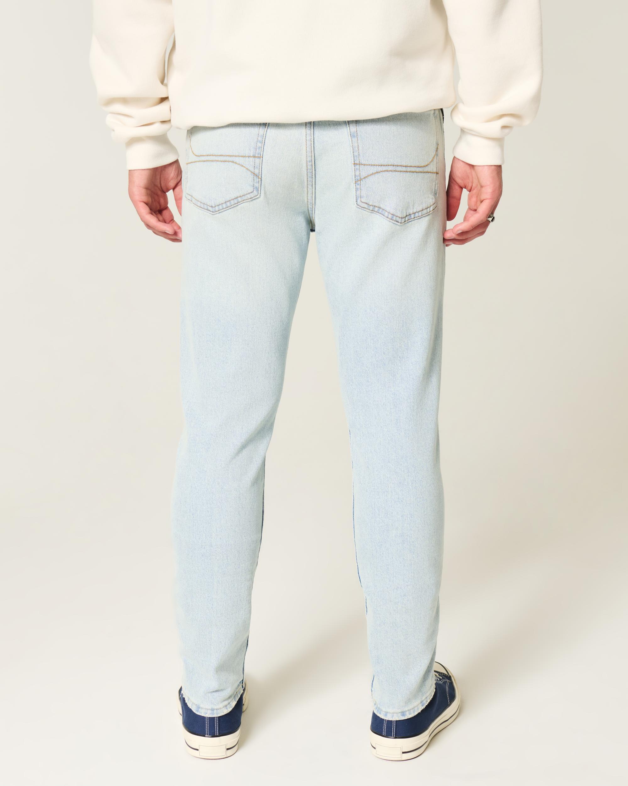 Light Wash Athletic Skinny Jeans Product Image