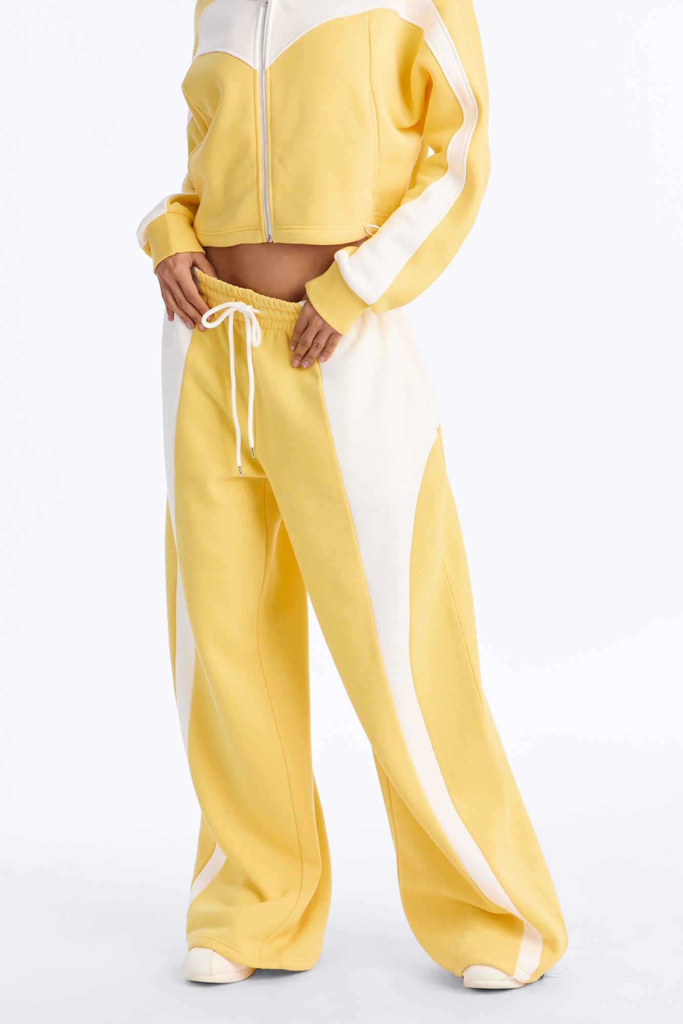 Comfort Coded Fleece Lounge Pant - Yellow Female Product Image