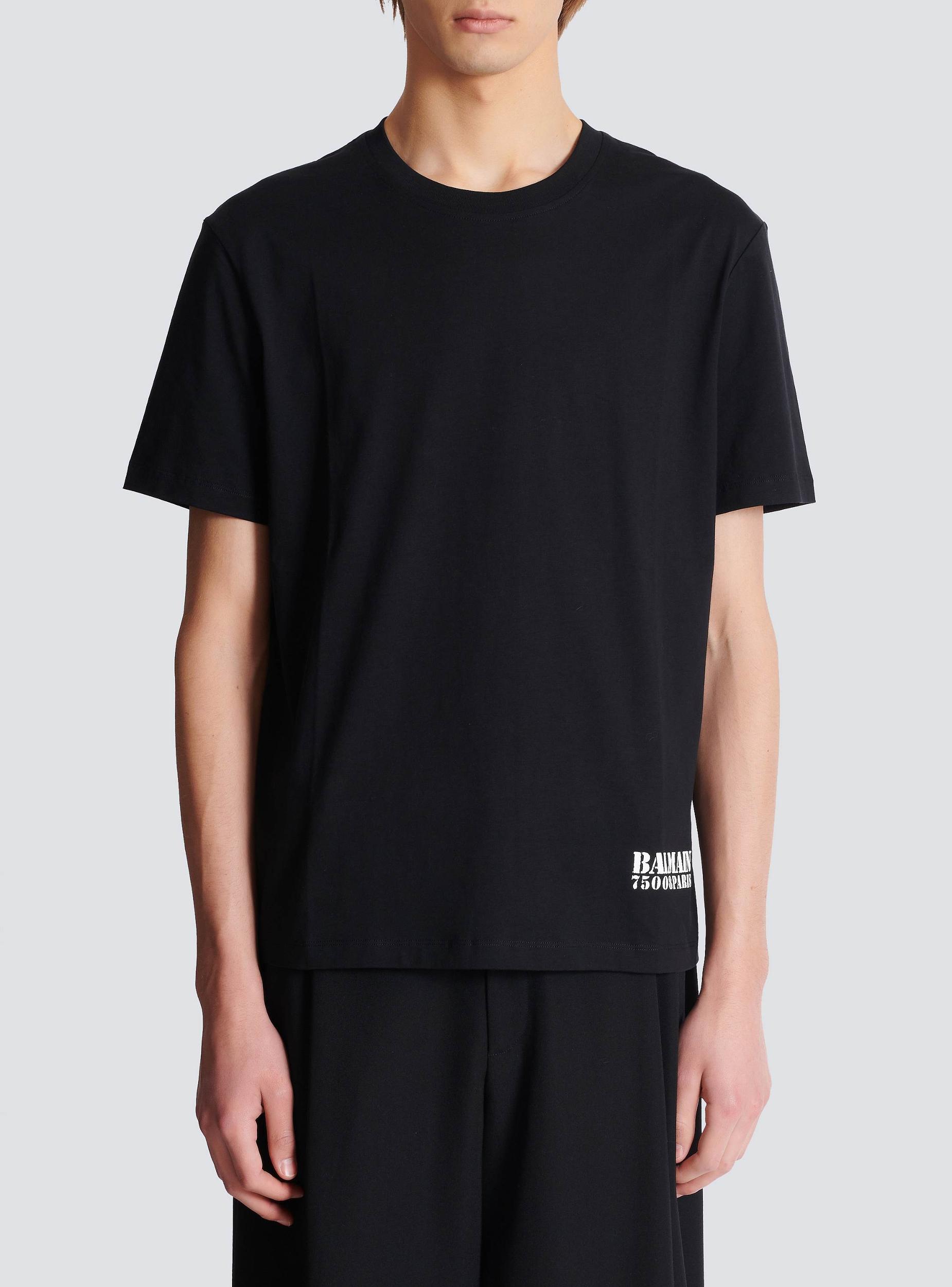 Small Balmain Stamp printed T-shirt Product Image