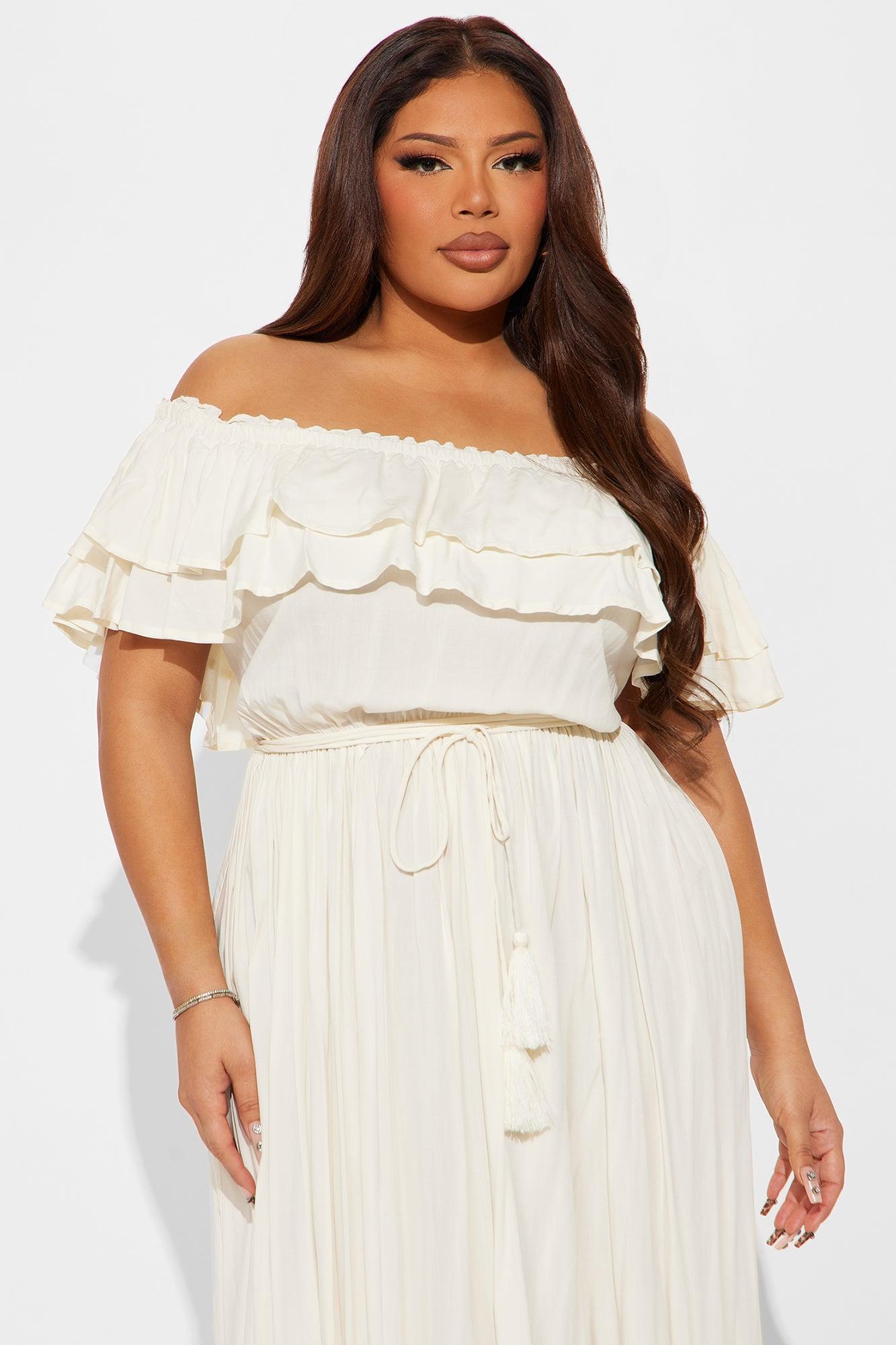 Caribbean Beauty Maxi Dress - Ivory Product Image