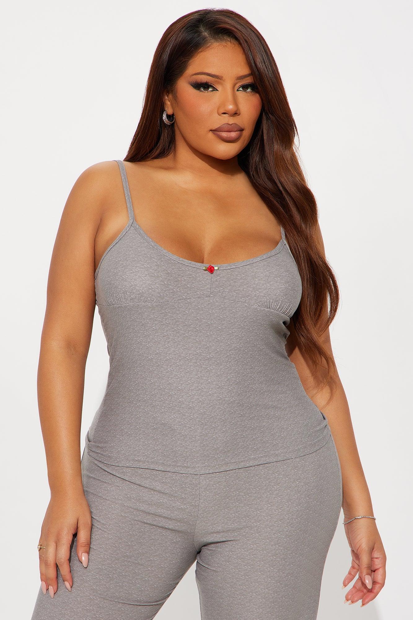 Sleepy Mood Cami PJ Pant Set - Heather Grey Female Product Image