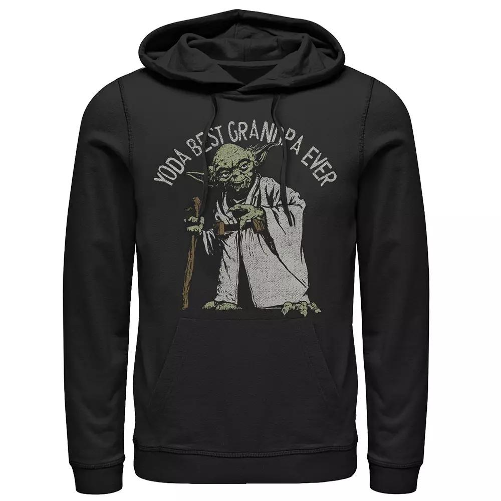 Men's Star Wars Yoda Best Grandpa Ever Portrait Hoodie,  Product Image