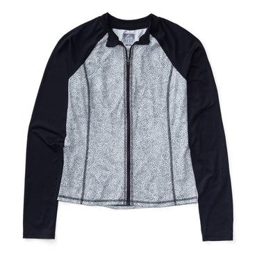 Crest Zip Up Long Sleeve Surf Shirt UPF 40 Product Image