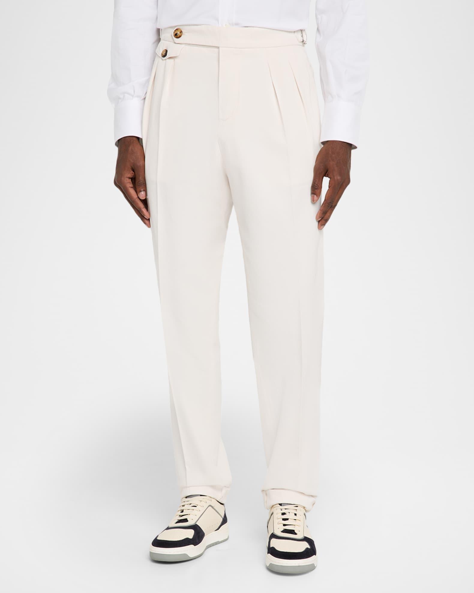 Men's Waistband Tab Double-Pleated Pants Product Image