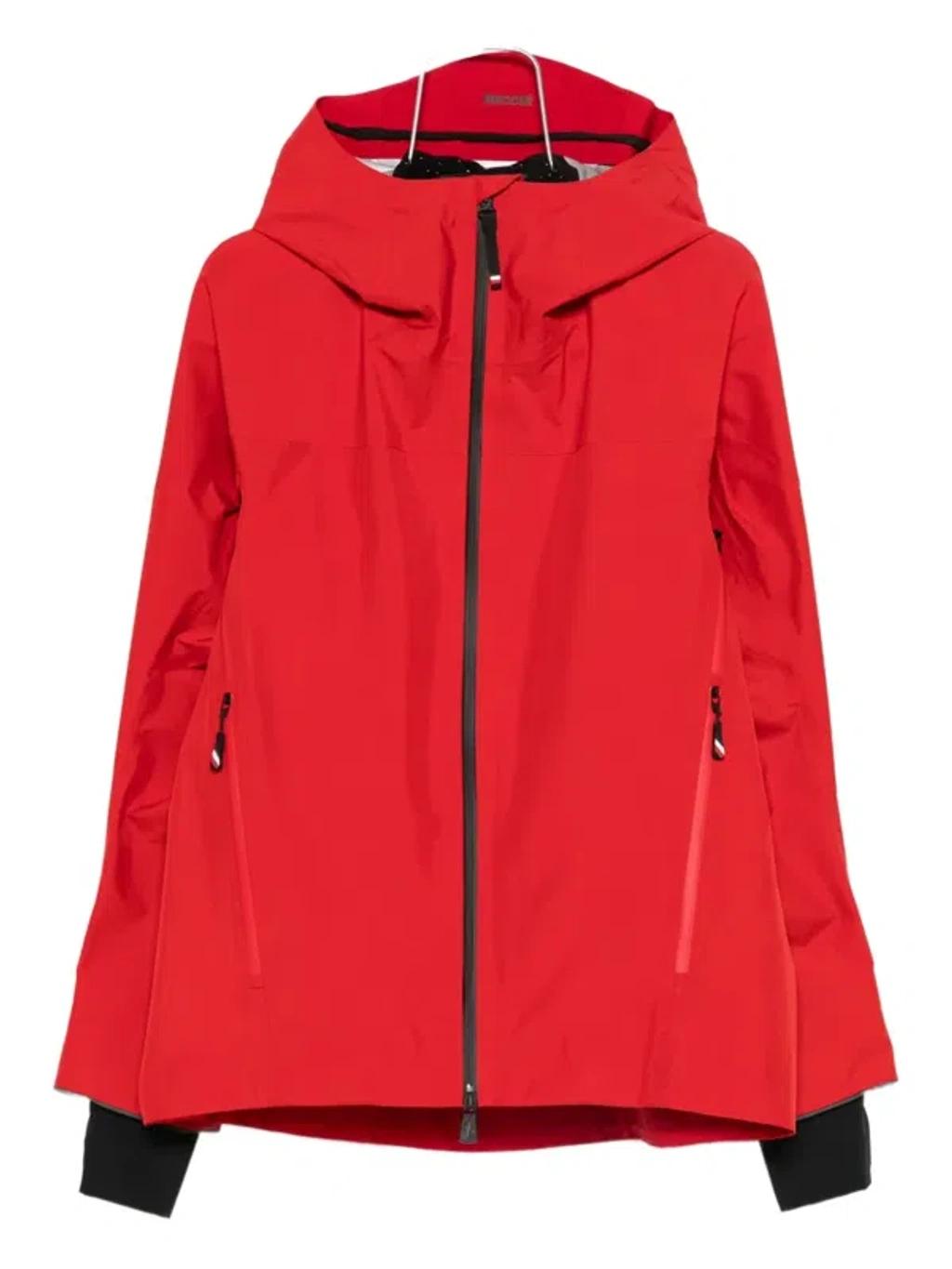 MONCLER Hinterburgs Hooded Gore-tex Ski Jacket In Red Product Image
