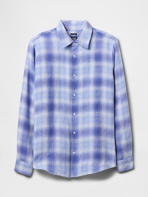 100% Linen Classic Shirt Product Image