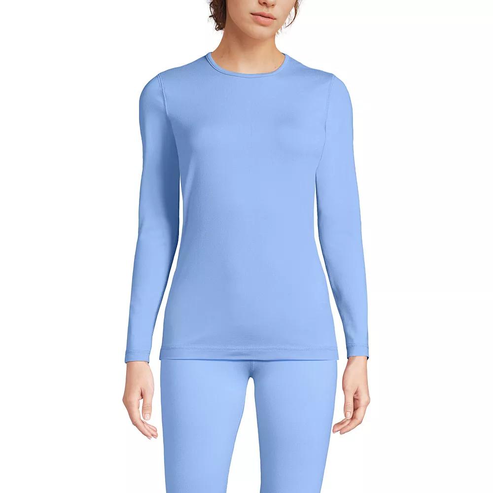 Women's Lands' End Thermaskin Long Underwear Crewneck Top,  Product Image