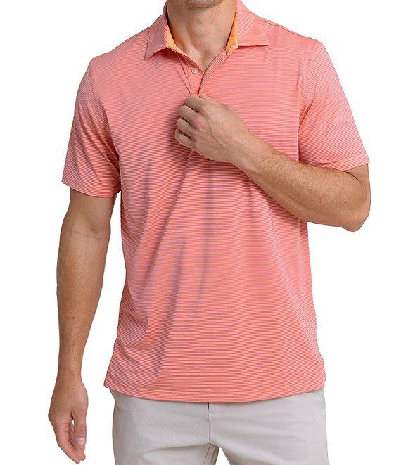 Southern Tide Performance Stretch Brrr°-eeze Meadowbrook Stripe Short Sleeve Polo Shirt Product Image
