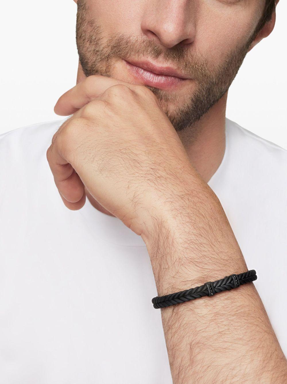 Chevron braided diamond bracelet Product Image